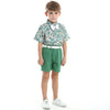 bm1559-Green-Boy / 4T(110) Family Matching Outfits