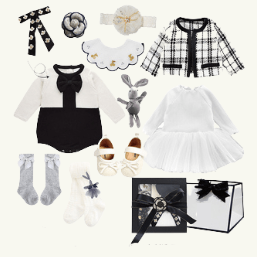 Gift Set 0-3M / Set B Fashionable Girl Baby Gift Set