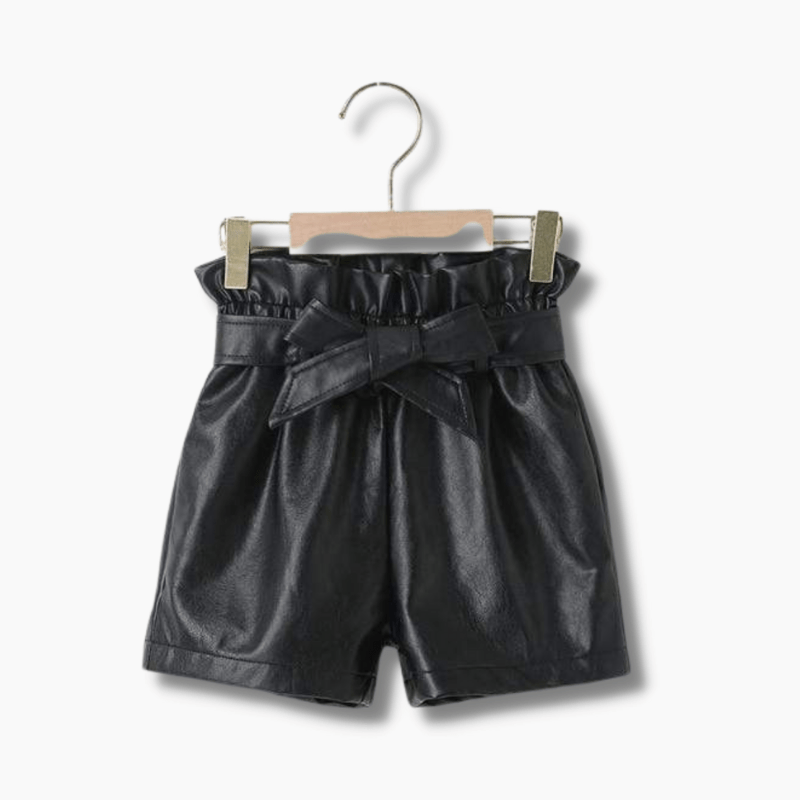 Girl's Clothing Faux Leather Shorts