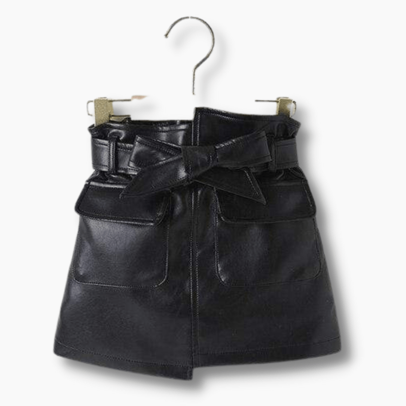 Girl's Clothing Faux Leather Skirt