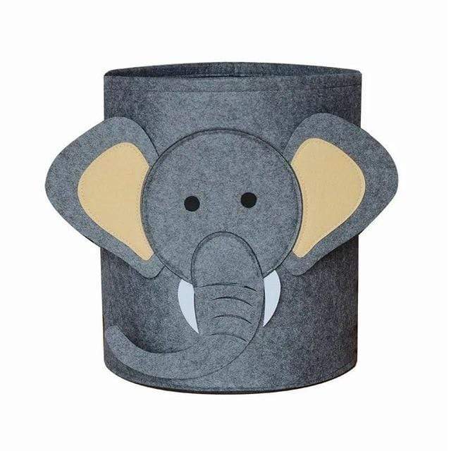 35cmx37cm / Elephant Felt Animal Tiger Storage Bag Toys