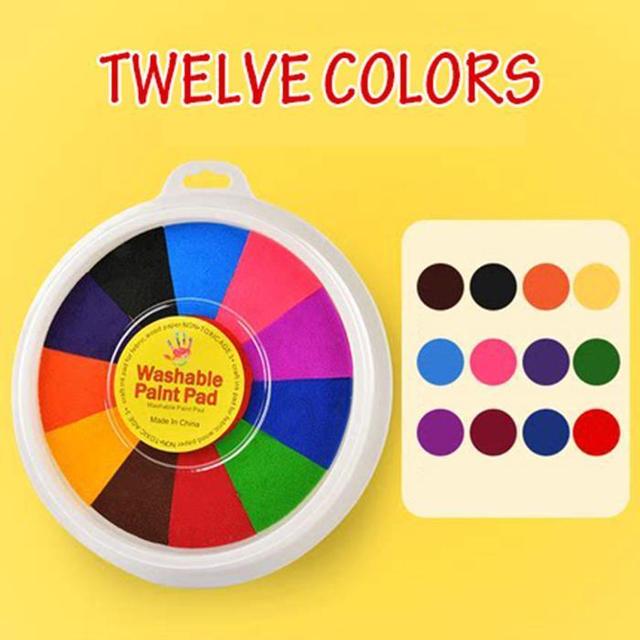 12 colors set Finger Print Drawing