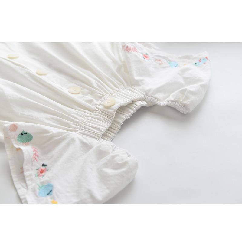 Girl's Clothing Fish Rmbroidery Shirt