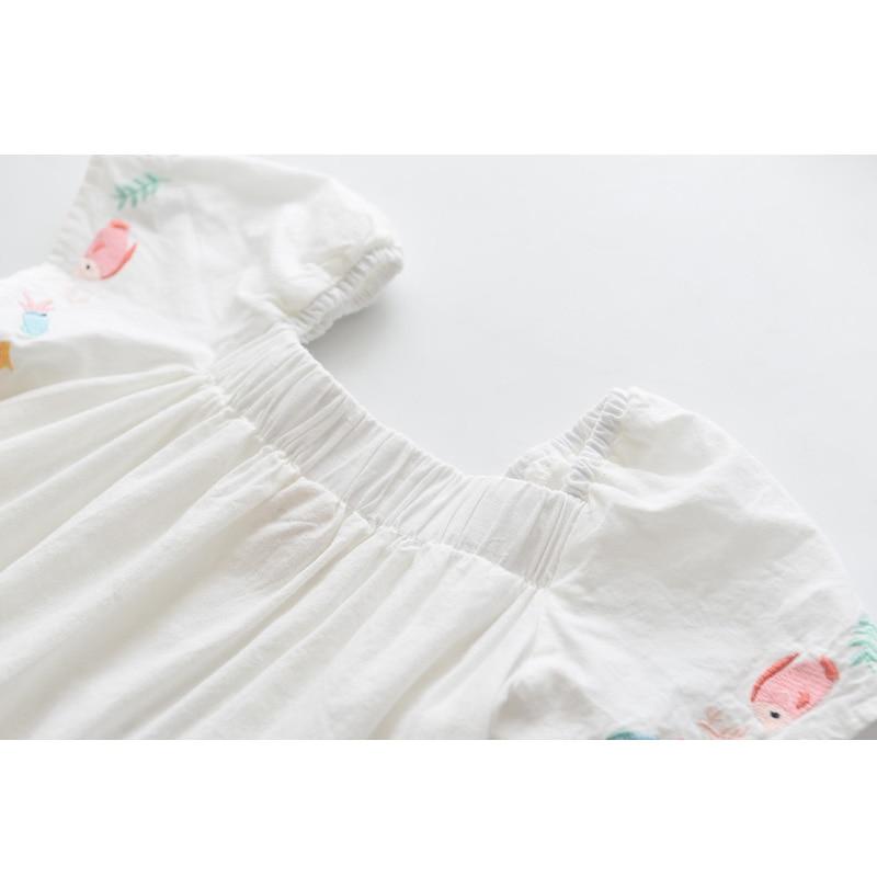 Girl's Clothing Fish Rmbroidery Shirt