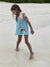 Girl's Clothing Flamingo Print Striped Dress