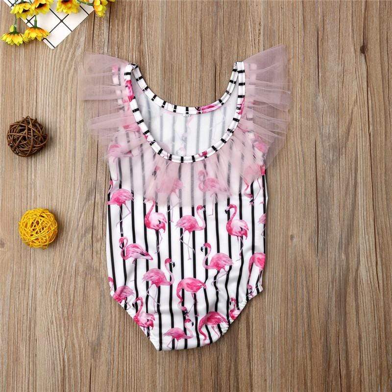 Girl's Clothing Flamingo Swimsuit