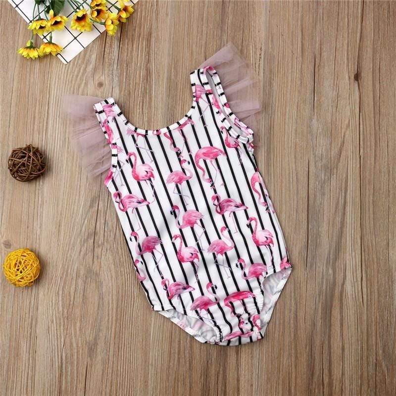Girl's Clothing Flamingo Swimsuit