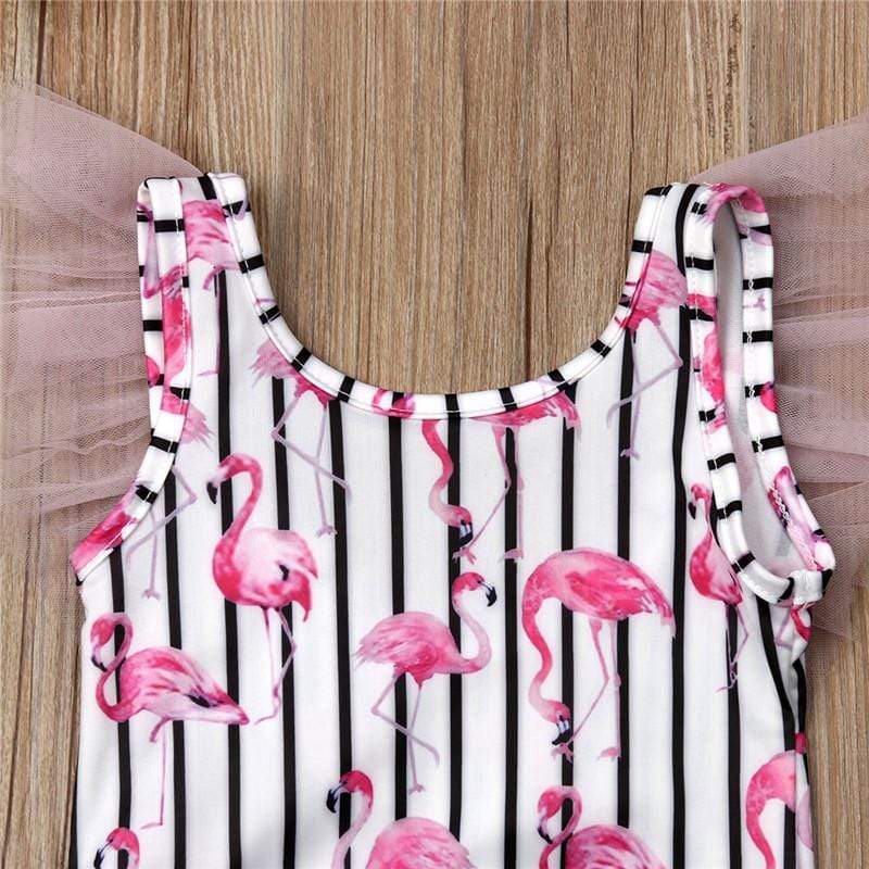 Girl's Clothing Flamingo Swimsuit