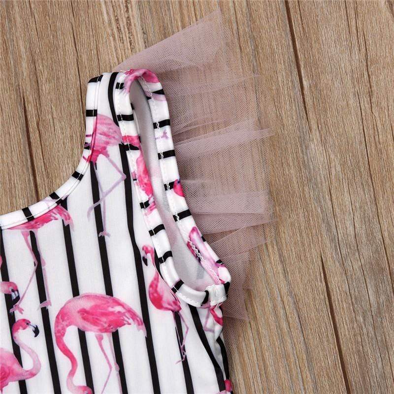 Girl's Clothing Flamingo Swimsuit
