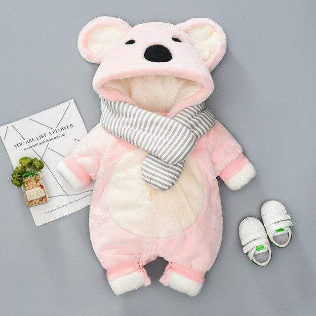 Flannel Hooded Winter Fleece Jumpsuit