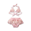 Girl&#39;s Clothing Floral Flower Casual Pink Bikini Sets