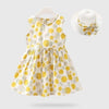 Girl&#39;s Clothing Dot Yellow / 5T Floral Girl Sleeveless Dress