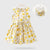 Girl's Clothing Dot Yellow / 5T Floral Girl Sleeveless Dress