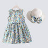 Girl&#39;s Clothing Blue / 24M Floral Girl Sleeveless Dress