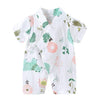 Girl&#39;s Clothing White Leaf / 18M Floral Kimono Rompers