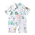 Girl's Clothing White Leaf / 18M Floral Kimono Rompers