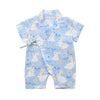 Girl&#39;s Clothing Light Blue Bunny / 18M Floral Kimono Rompers