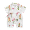Girl&#39;s Clothing White Floral / 9M Floral Kimono Rompers