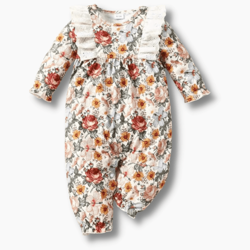 Girl's Clothing Floral Lace Baby Romper