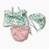 Girl&#39;s Clothing Floral Print 3-Piece Swimsuit