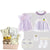 Set D / 3-6M Floral Print Baby Gift Set