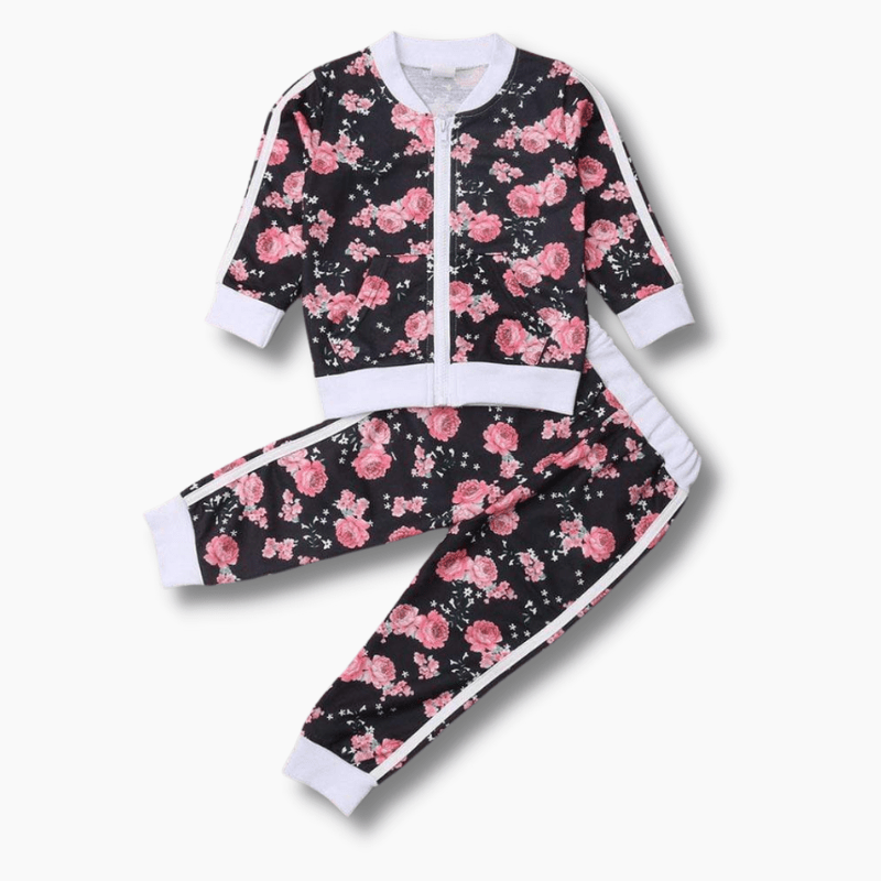 Floral Print Tracksuit Set