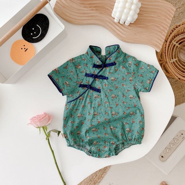 B / 0-3M Floral R0mper
