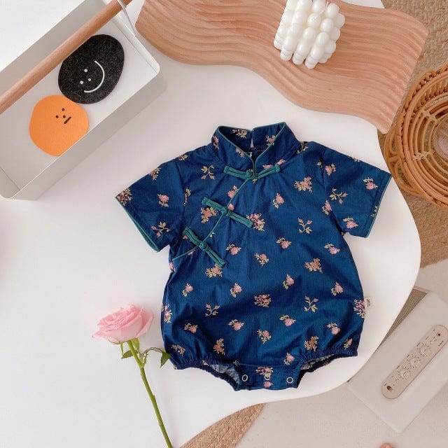 C / 0-3M Floral R0mper