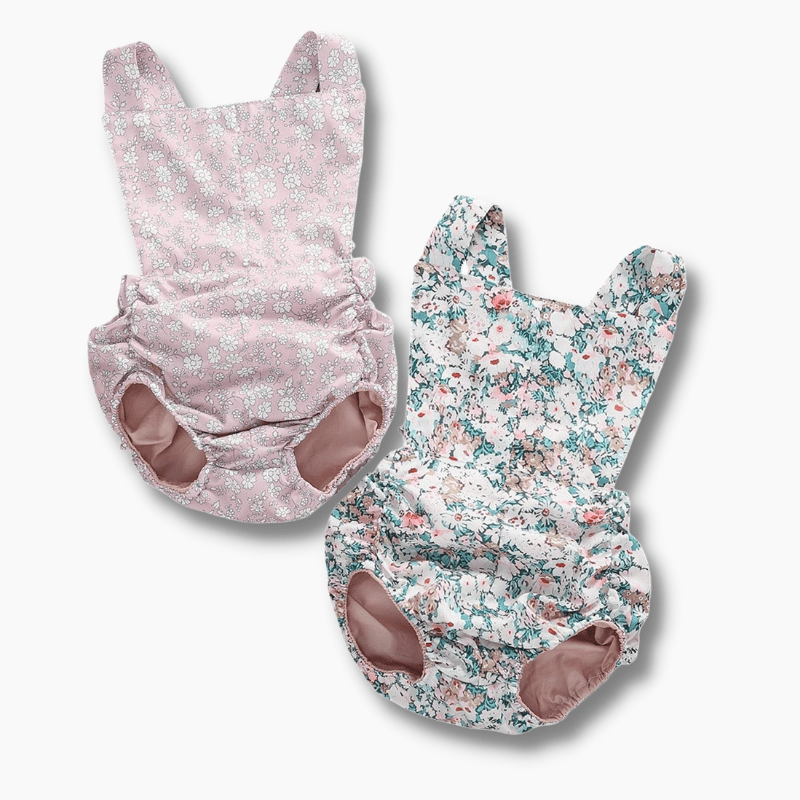 Girl's Clothing Floral Sleeveless Romper