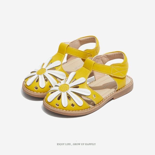 Yellow / 23 Flower Orthopedic Sandals