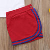 Girl&#39;s Clothing Flower Tie Tops T-shirt Skirts Outfits