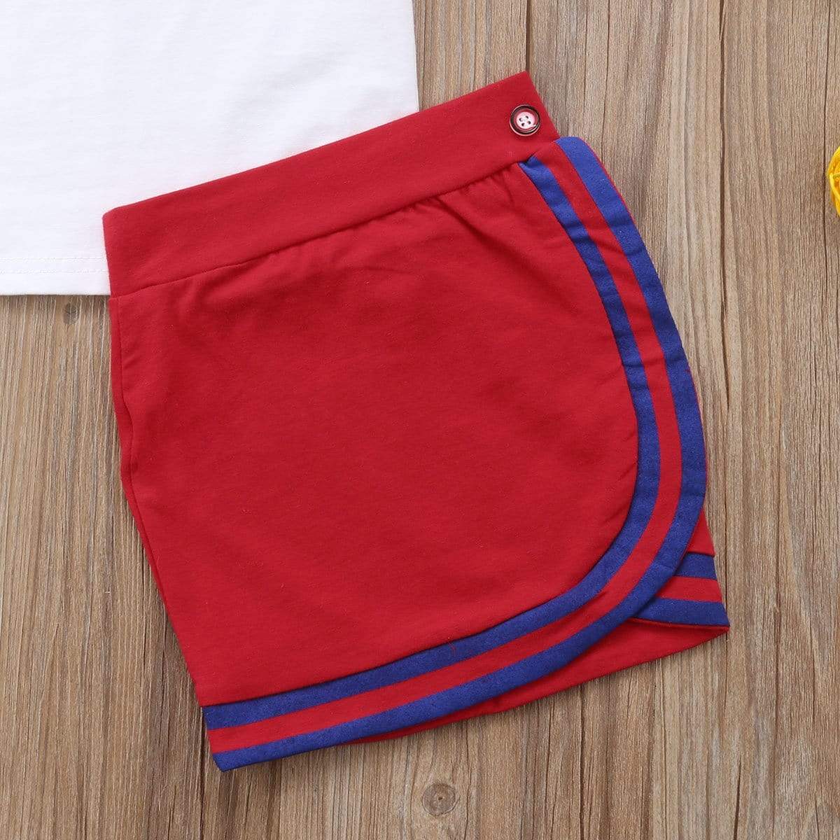 Girl's Clothing Flower Tie Tops T-shirt Skirts Outfits