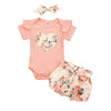 Girl&#39;s Clothing 6-12M Flowers Heart Print Romper Outfit