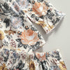 Girl&#39;s Clothing Flowers Printed Ruffles