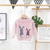 Pink / 3T Fluffy Bunny Sweater