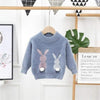Blue / 3T Fluffy Bunny Sweater