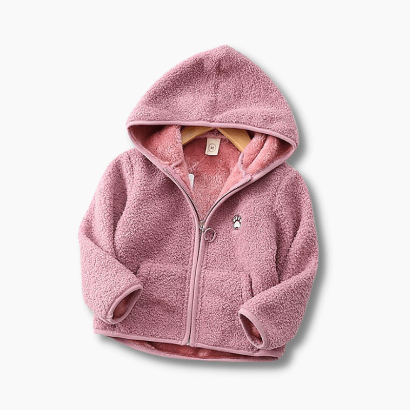 Boy&#39;s Clothing Fluffy Hooded Fleece Jacket