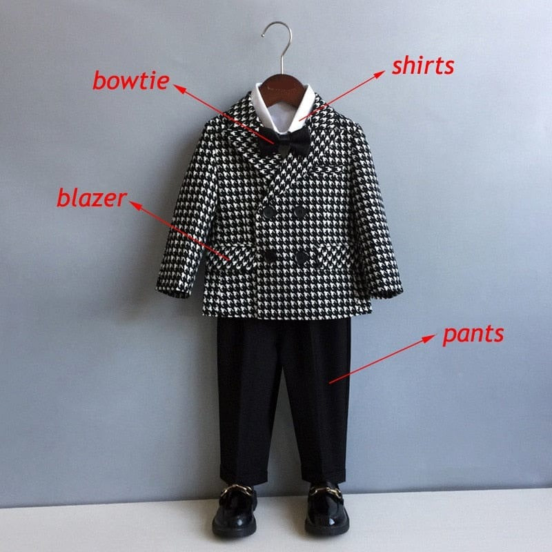 4pcs / 12M Formal Suit Set Boys