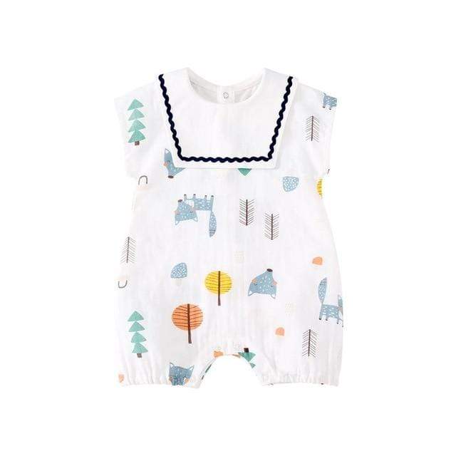 Cartoon Fox / 3-6 Months Fox Cartoon Romper