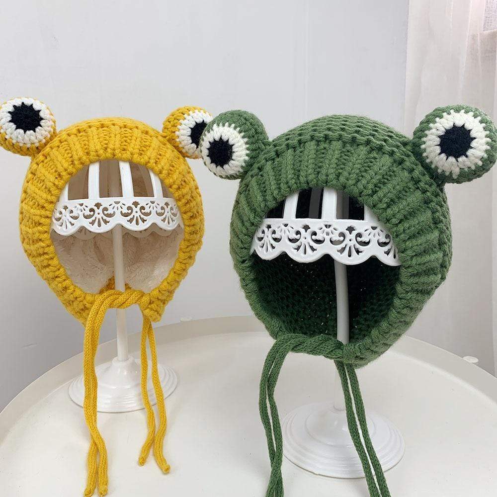 Frog Earflap Beanie Cap