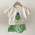 LE210408 green / 12M Fruits T-Shirt + Shorts Set