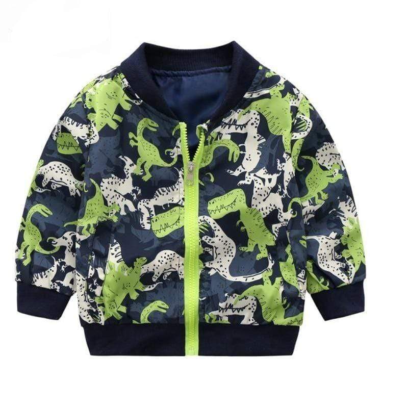 Boy's Clothing Fun Print Dino Jacket