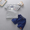 Boy&#39;s Clothing White Stripes / 4T Fun Top And Bottoms Sets