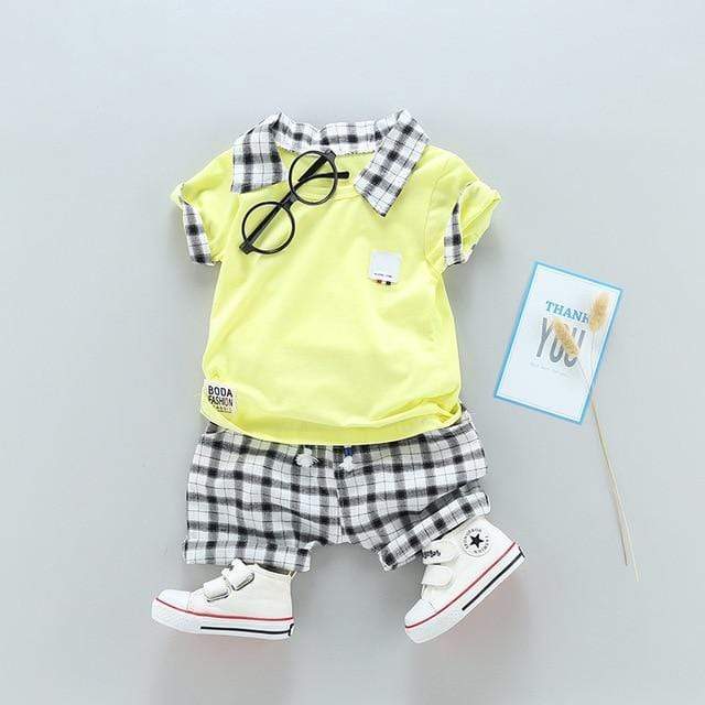 Boy's Clothing Light Yellow / 4T Fun Top And Bottoms Sets