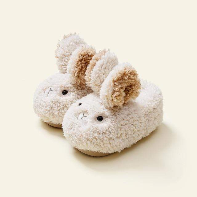 White / 210 Fur Cute Slippers
