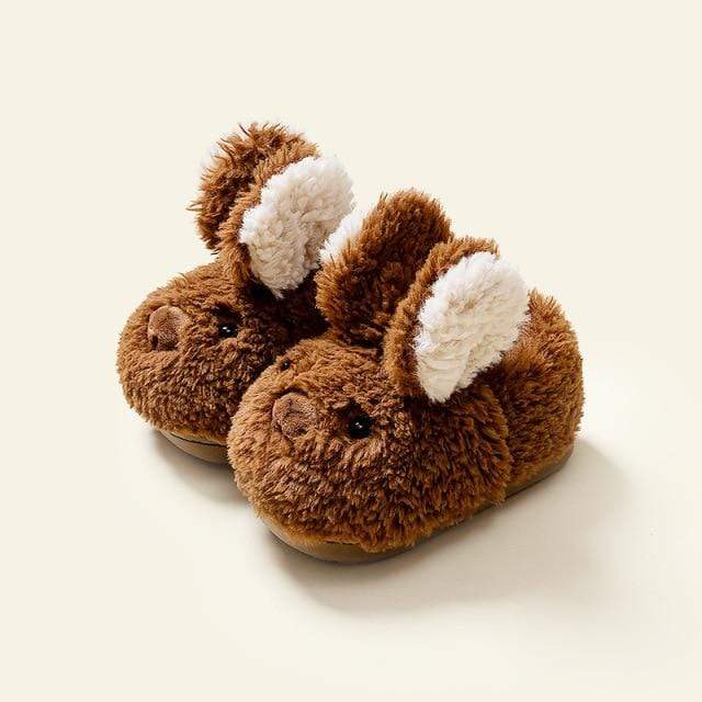 Brown / 140 Fur Cute Slippers