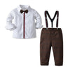 21B452 / 6T(130) Gentleman Shirt With Bow Tie +Trousers Sets