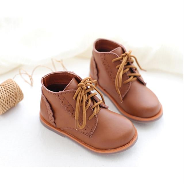 Accessories Retro yellow / inner length 14.5cm Genuine Leather Children Boots