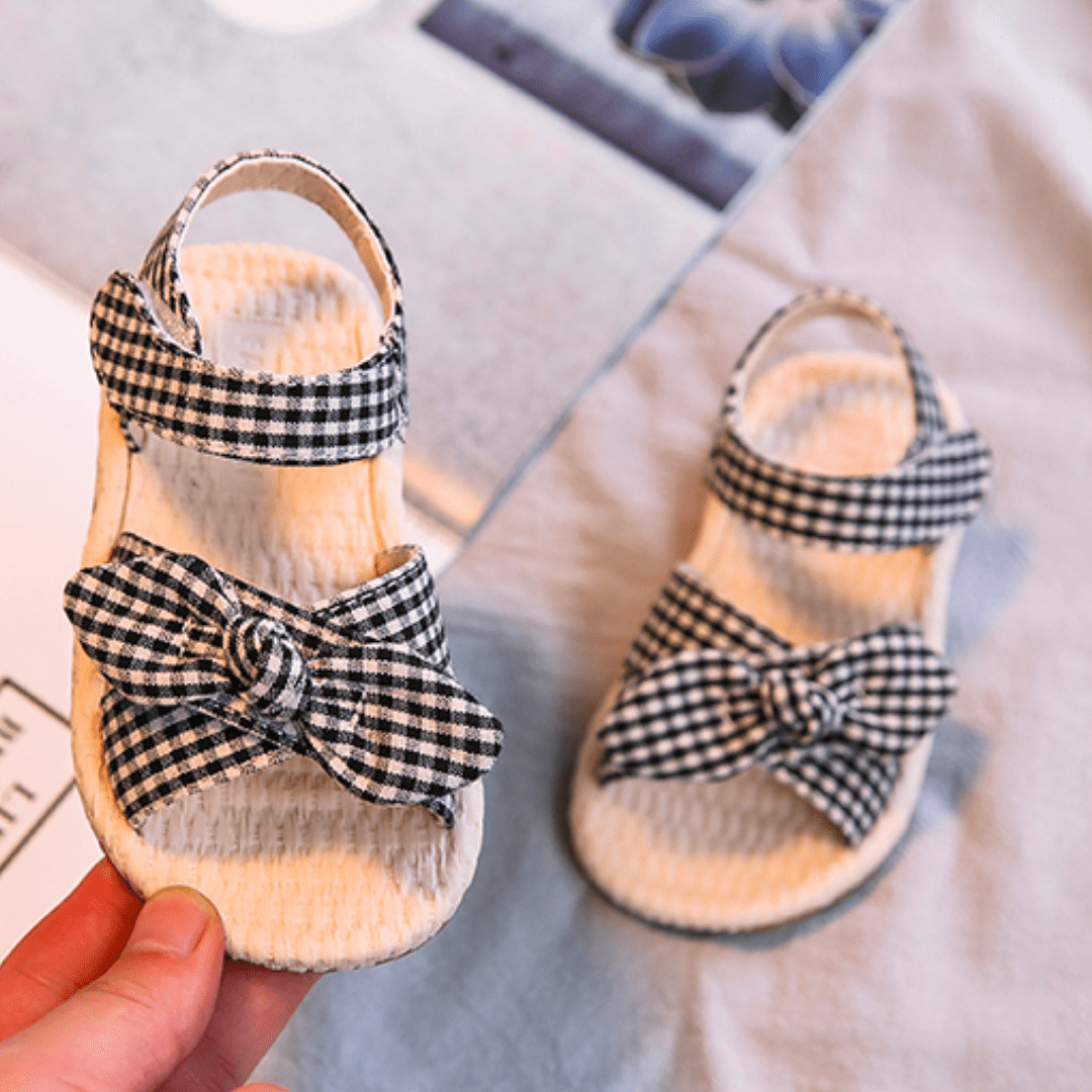 Baby & Toddler Black / 12-18M Gingham Girl Sandals