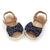 Shoes Dark Blue Polka / 7-12M Girl Bowknot Sandals